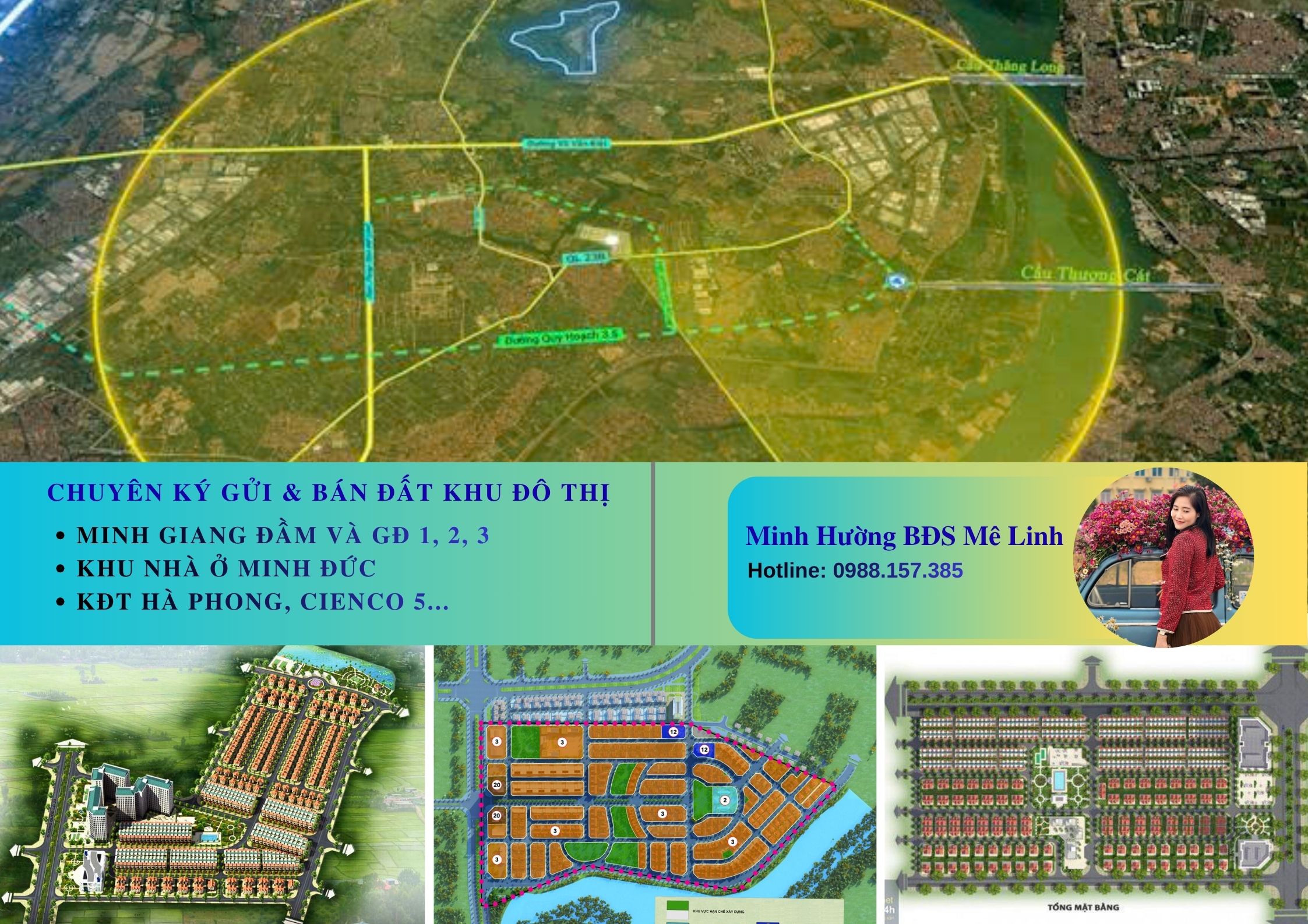 MẶT BẰNG DỰ ÁN CIENCO 5 MÊ LINH